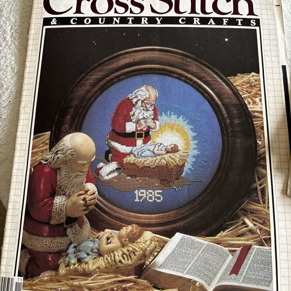 Vintage Lot Of 26 Cross Stitch‎ & Country Crafts Magazines Patterns 1985-1989